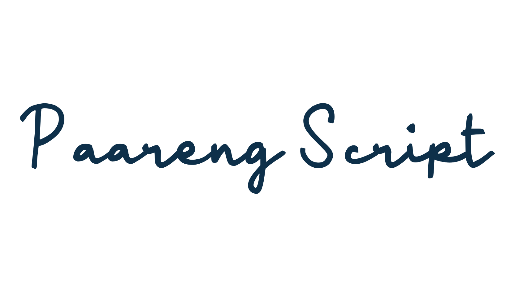 Paareng Script, script handwritten fancy decorative calligraphy font preview