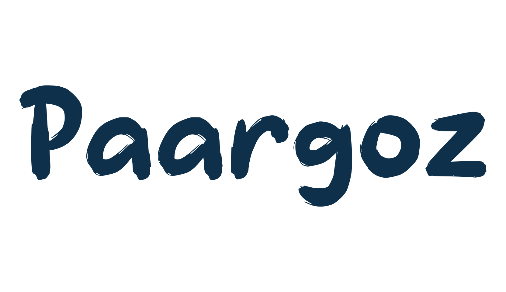 Paargoz, brush font preview