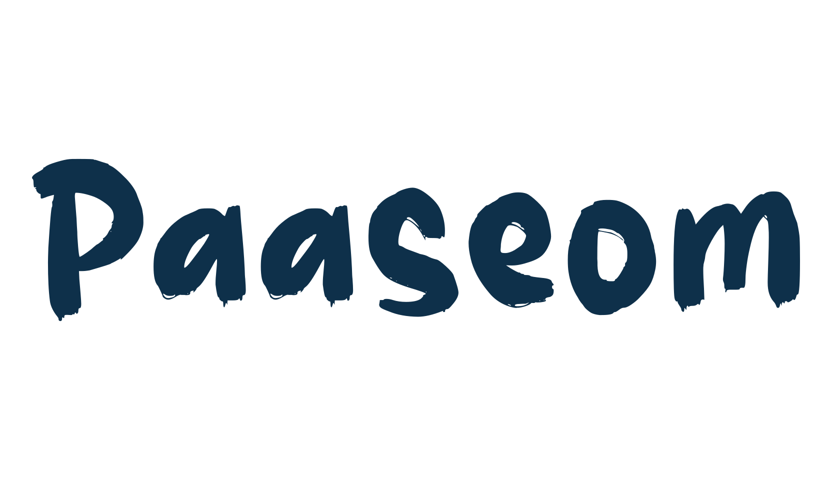 Paaseom, brush font preview