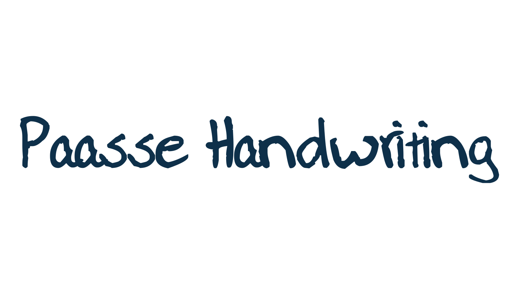 Paasse Handwriting, handwriting font preview