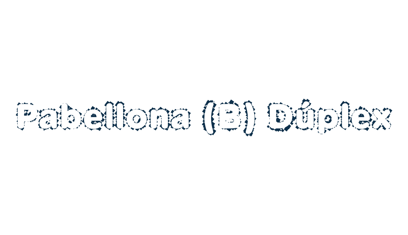 Pabellona (B) Dúplex, destroy font preview