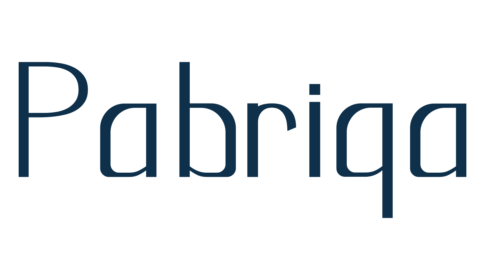 Pabriqa, basic sans serif font preview