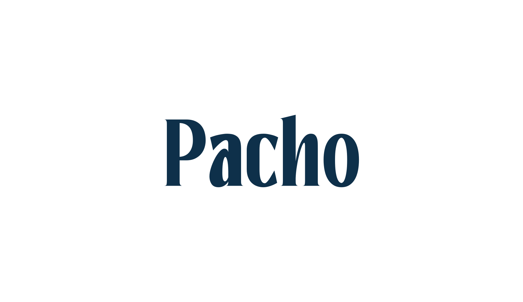 Pacho, serif font preview