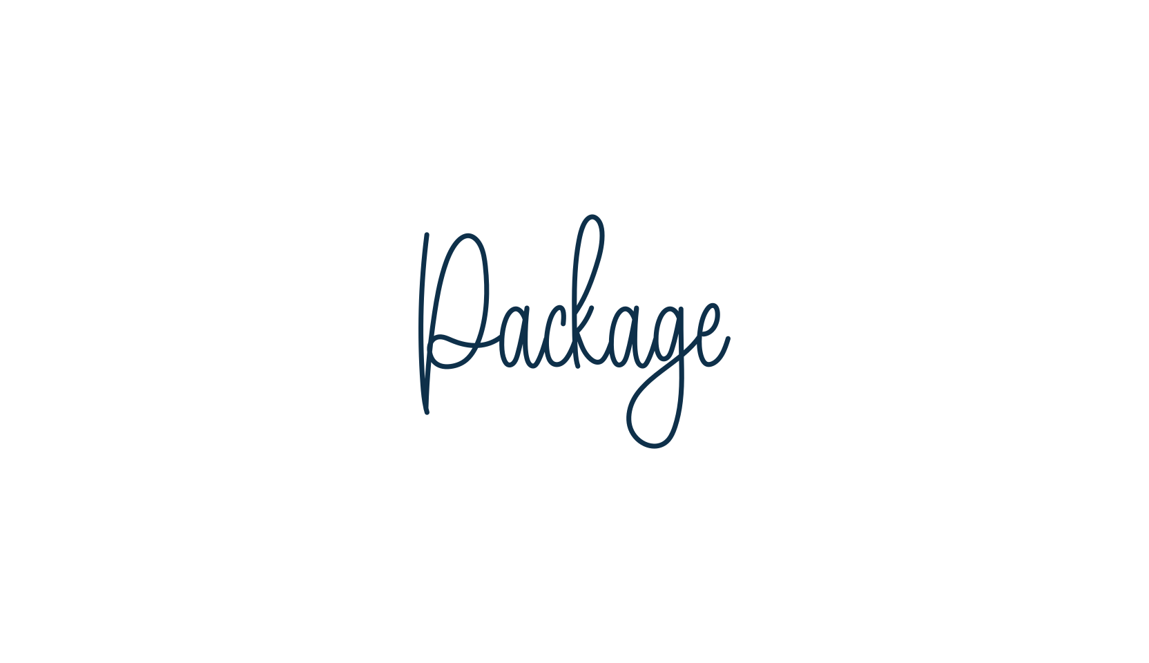 Package, handwriting font preview