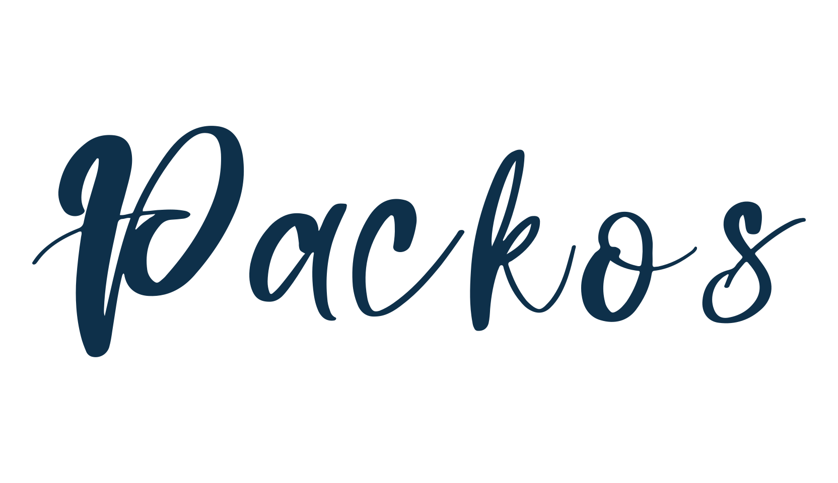 Packos, fancy decorative font preview