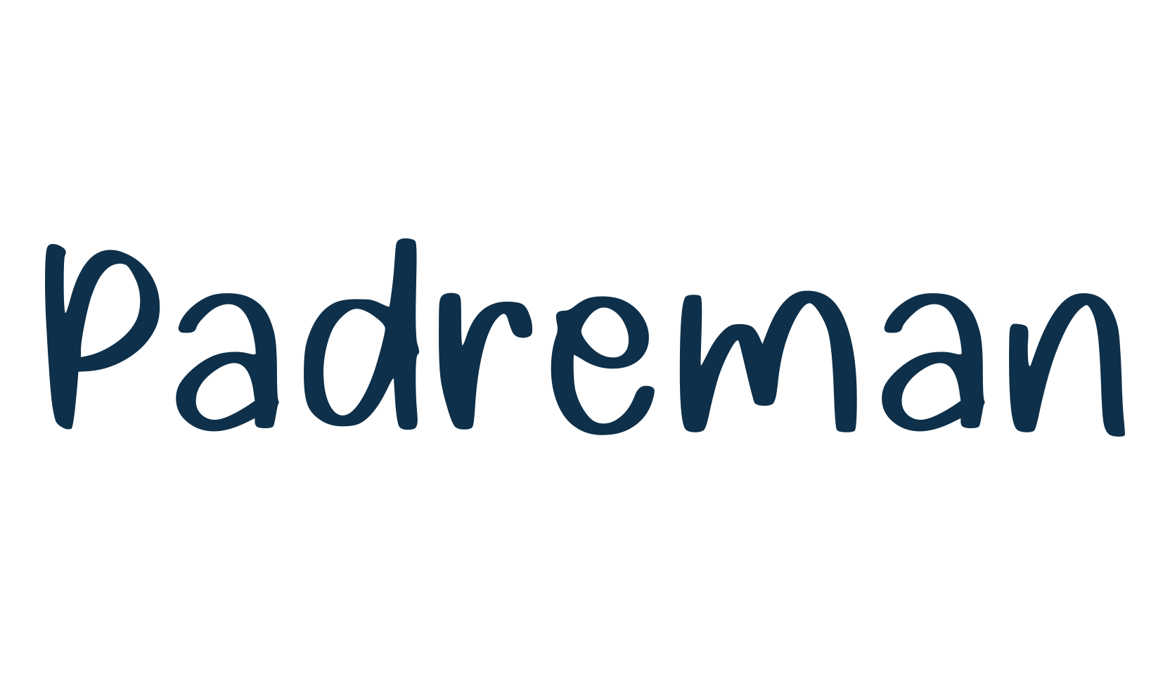 Padreman, script handwritten fancy decorative calligraphy font preview