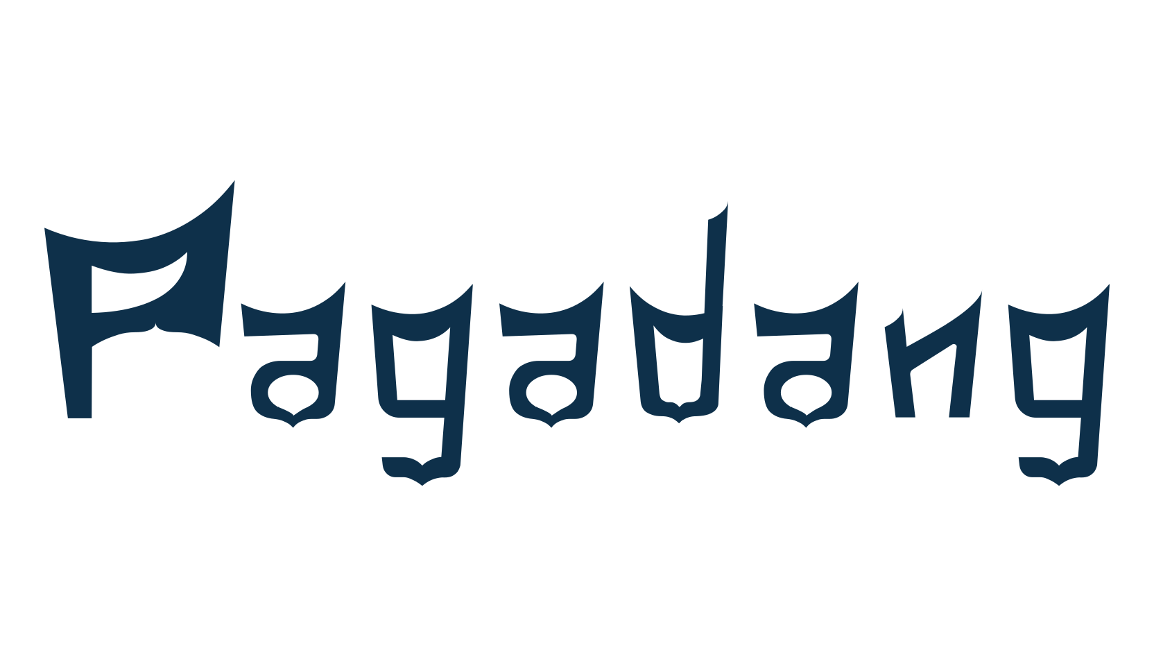 Pagadang, decorative font preview