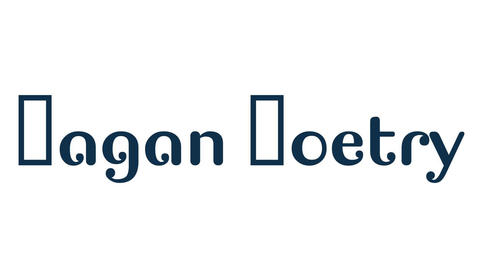 Pagan Poetry, various font preview