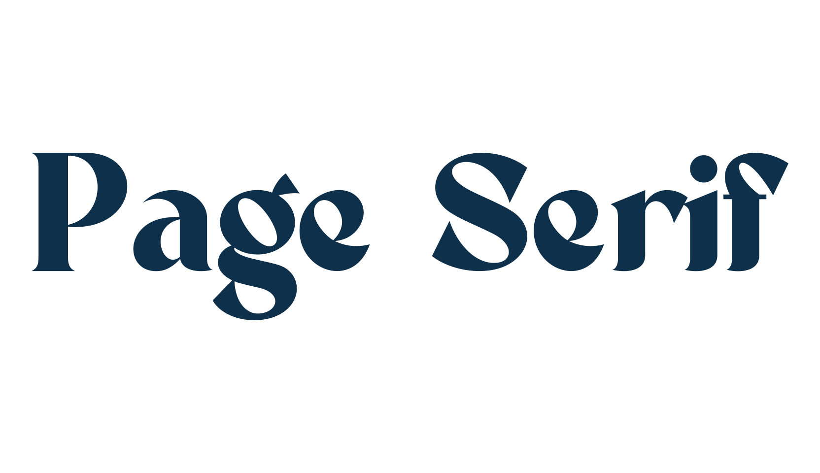 Page Serif, basic serif font preview