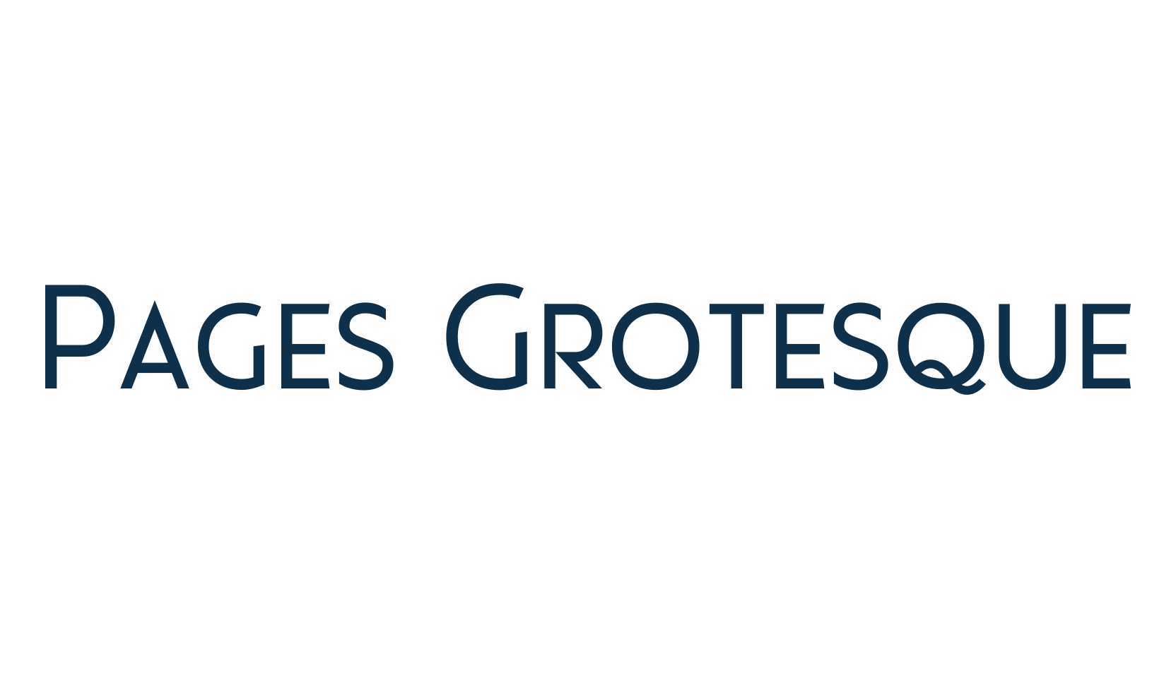 Pages Grotesque, basic sans serif font preview