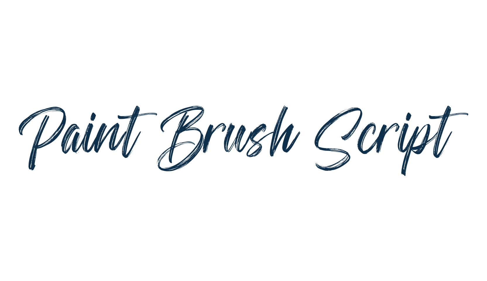 Paint Brush Script, brush font preview