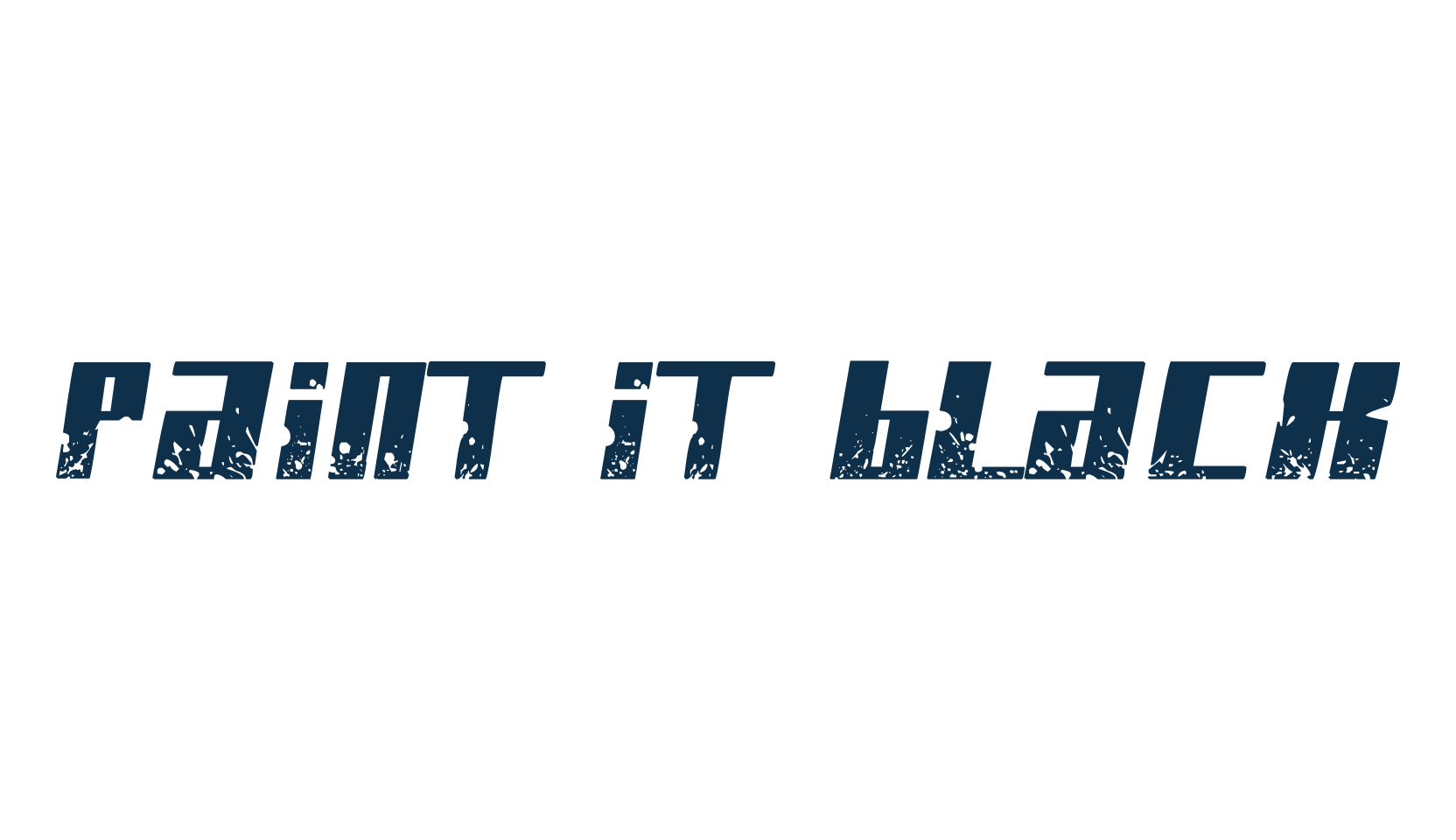 Paint It Black, fancy destroy decorative font preview