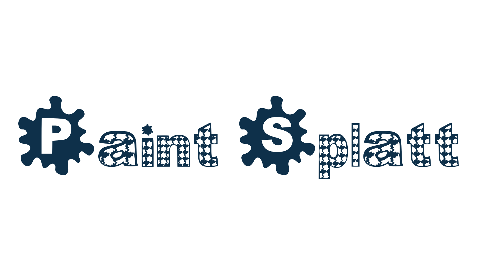 Paint Splatt, decorative font preview