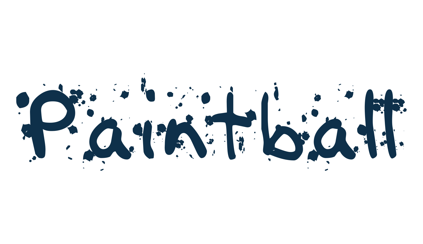 Paintball, trash font preview