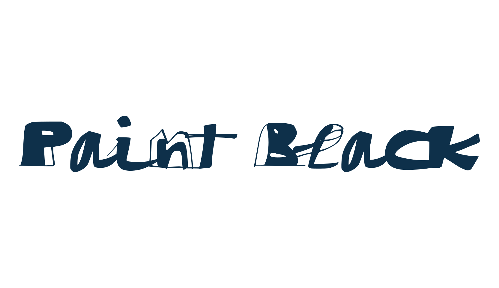 Paint Black, fancy cartoon decorative font preview