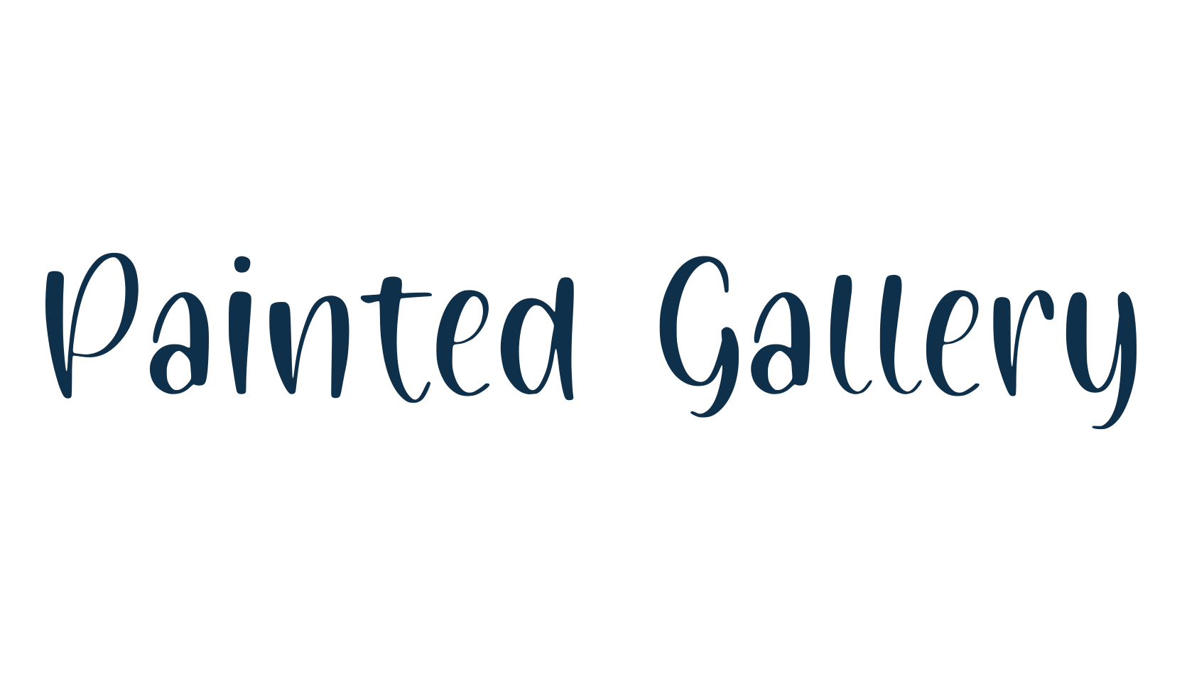 Painted Gallery, fancy decorative font preview