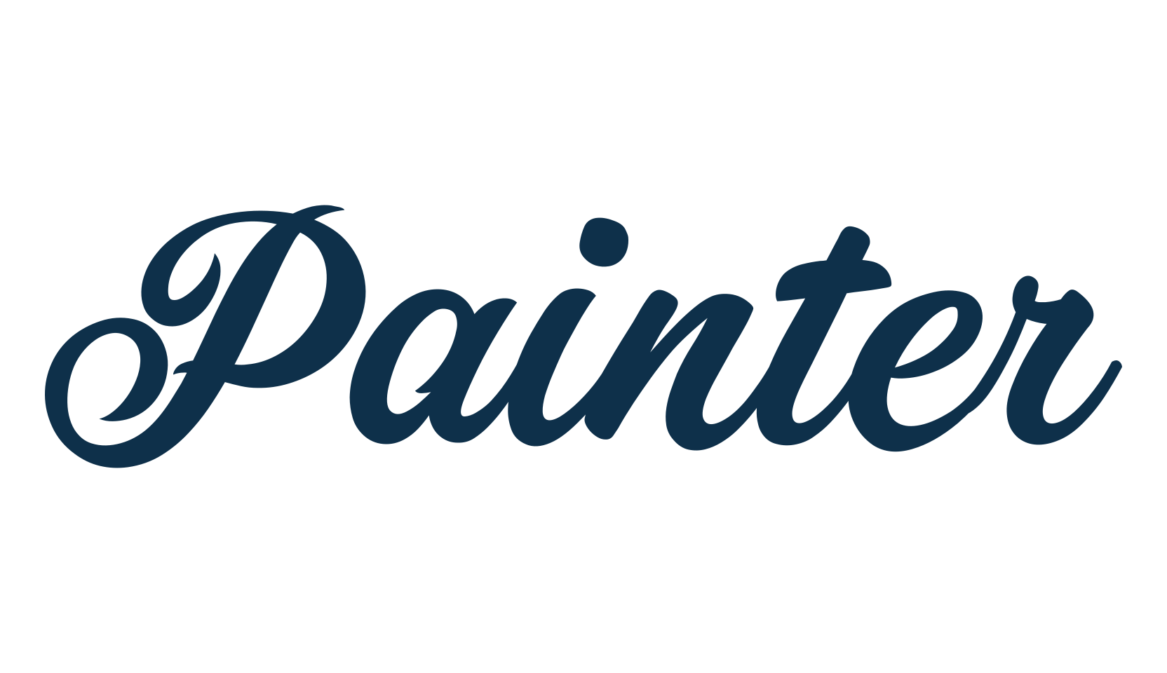 Painter (painter-2), old school font preview