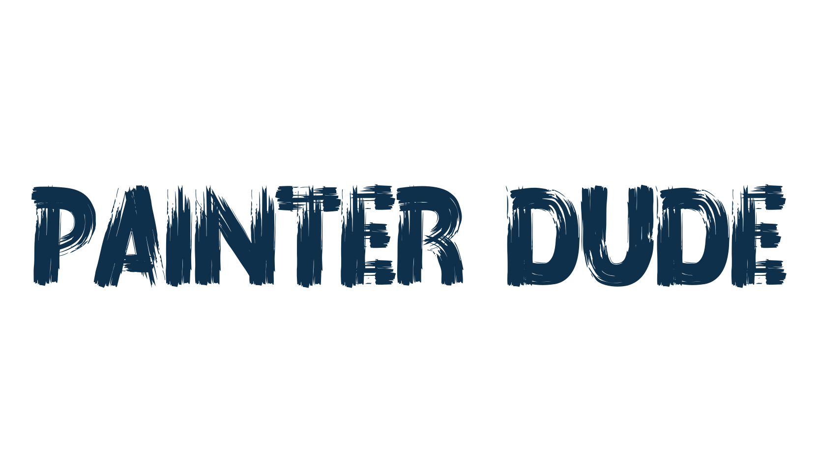 Painter Dude, brush font preview