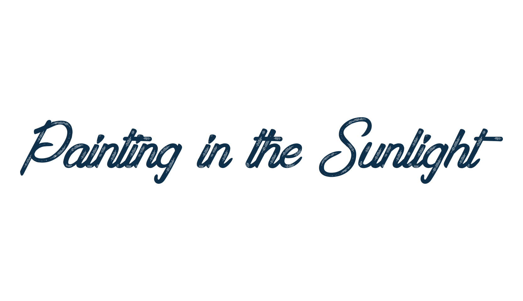 Painting in the Sunlight, fancy various decorative script calligraphy font preview
