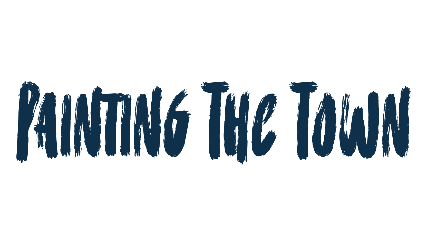 Painting The Town, script brush fancy decorative calligraphy font preview