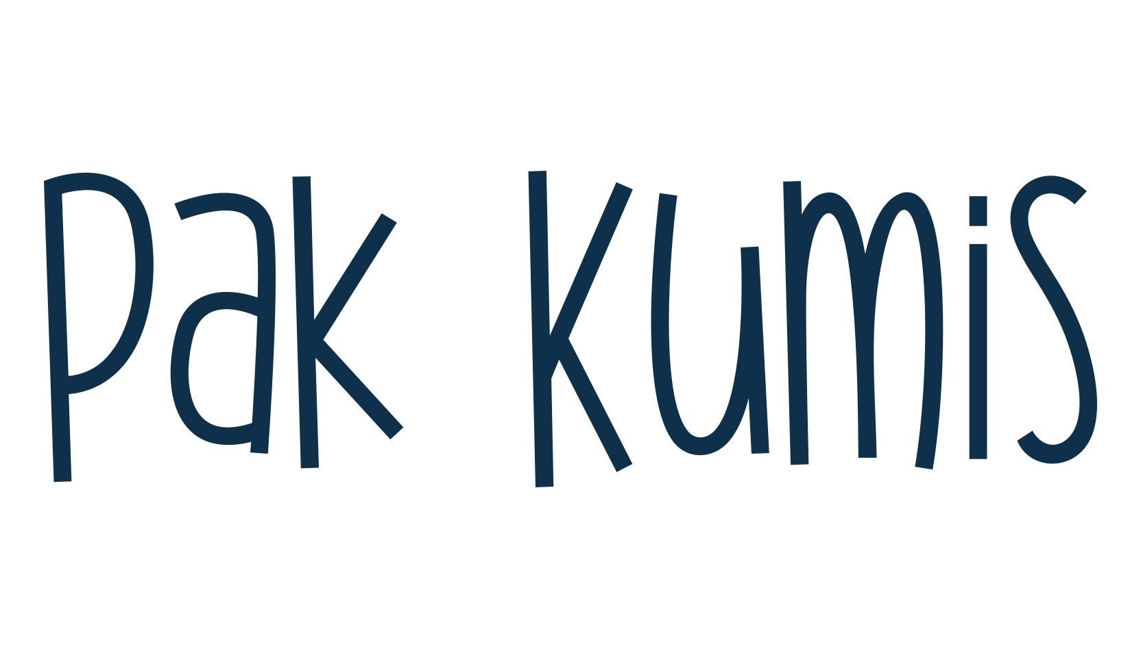 Pak Kumis, fancy cartoon decorative font preview