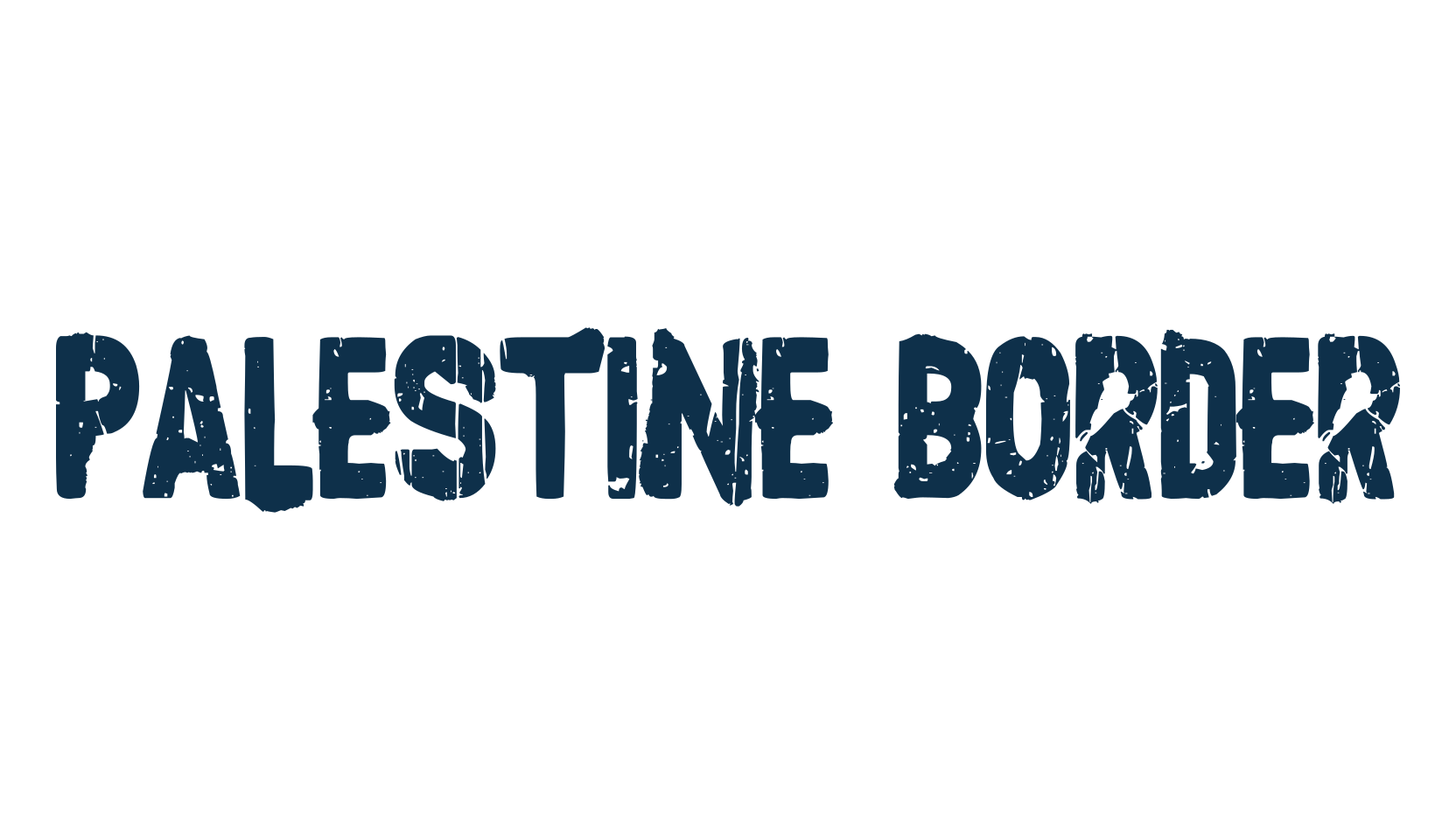 Palestine Border, eroded font preview