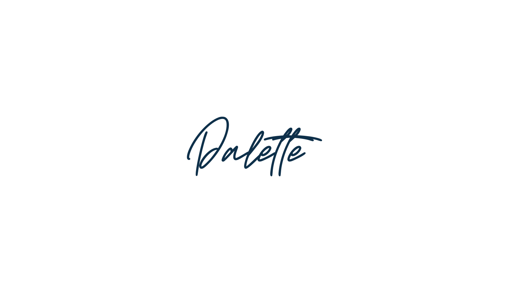 Palette (palette), handwriting font preview