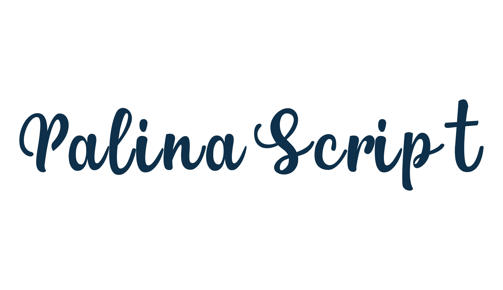 Palina Script, fancy various decorative script calligraphy font preview