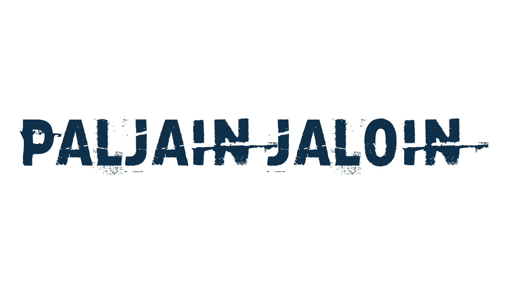Paljain jaloin, fancy eroded decorative font preview