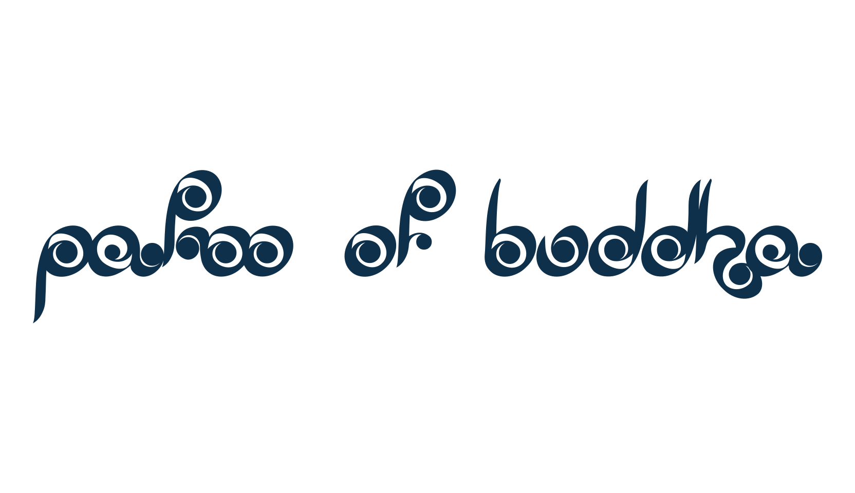 Palm of Buddha, fancy curly decorative font preview