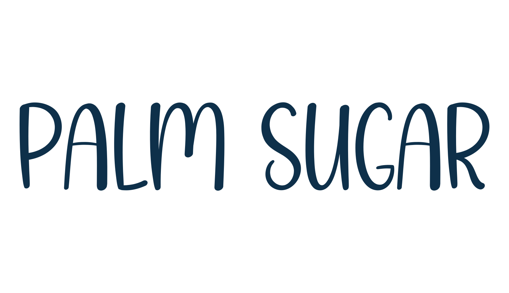 Palm Sugar, handwriting font preview