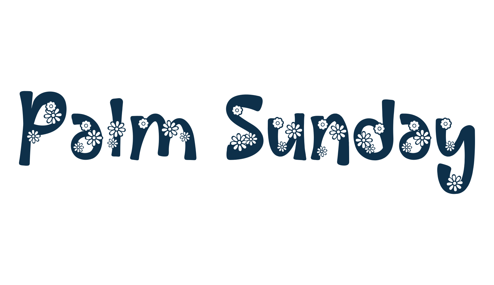 Palm Sunday, display market font preview