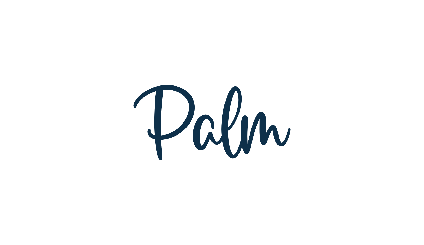 Palm, script handwritten fancy decorative calligraphy font preview