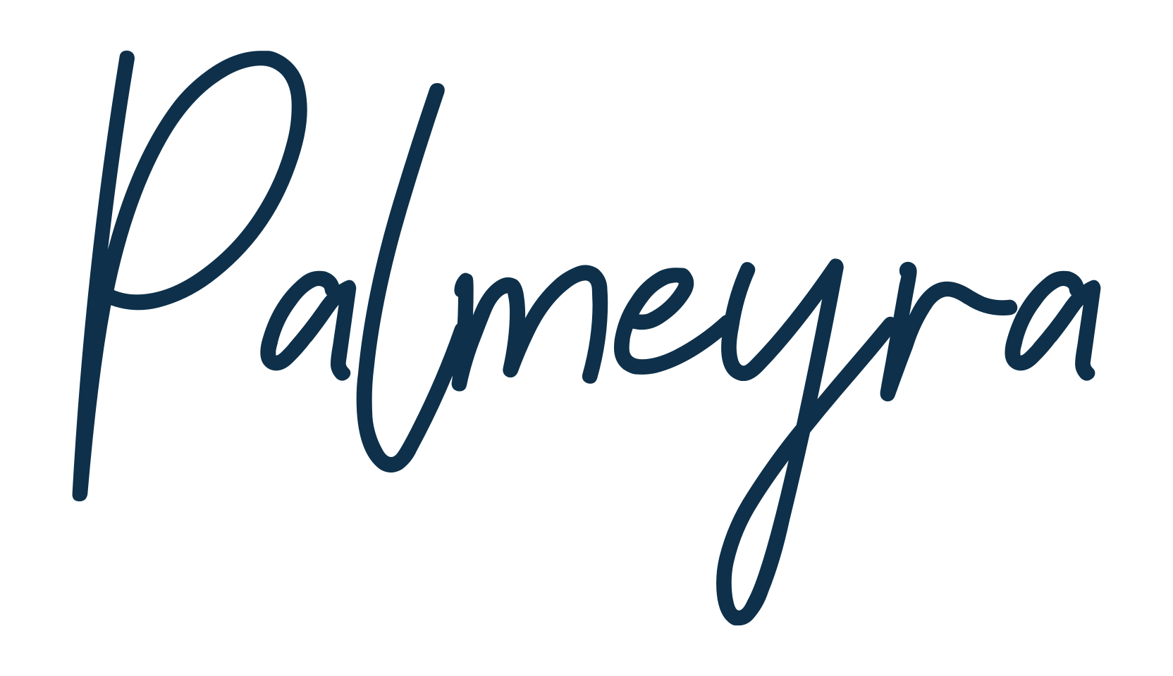 Palmeyra, handwriting font preview