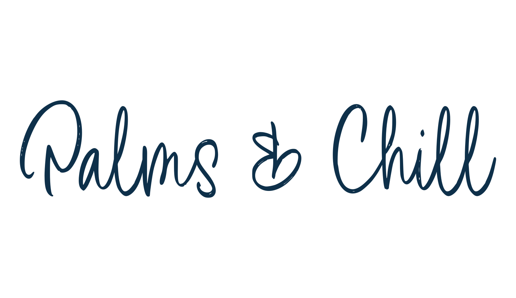 Palms & Chill, script handwritten fancy decorative calligraphy font preview