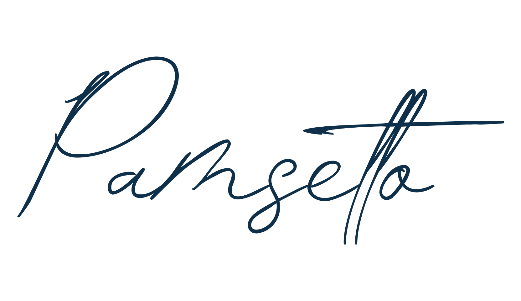 Pamsetto, handwriting font preview