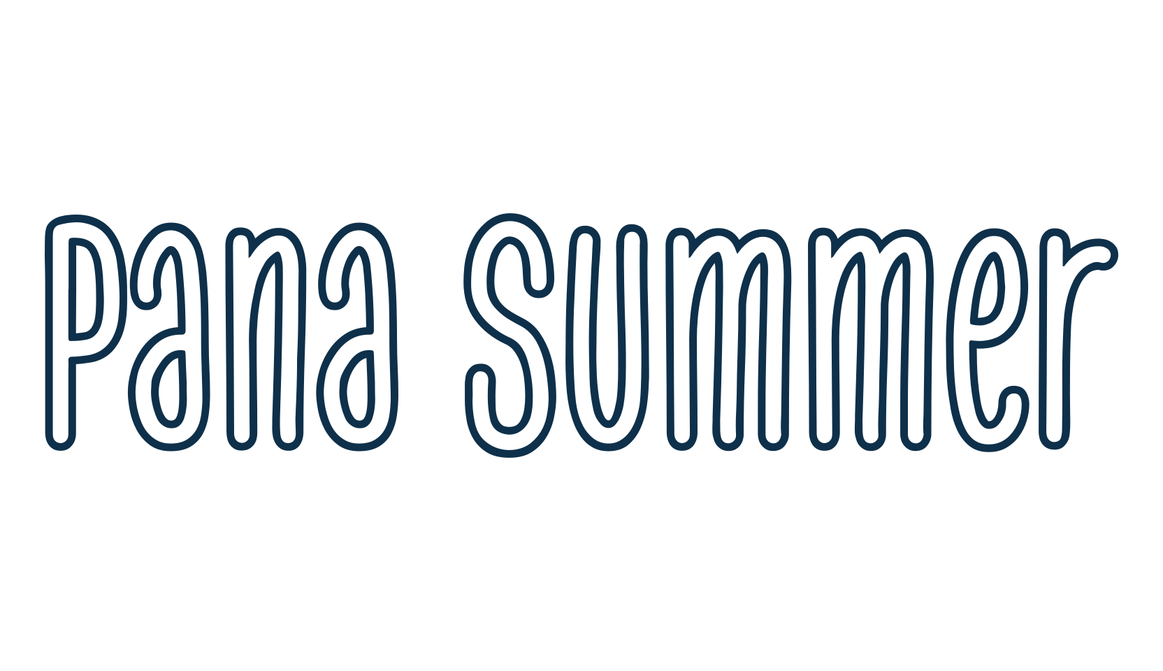Pana Summer, fancy decorative font preview