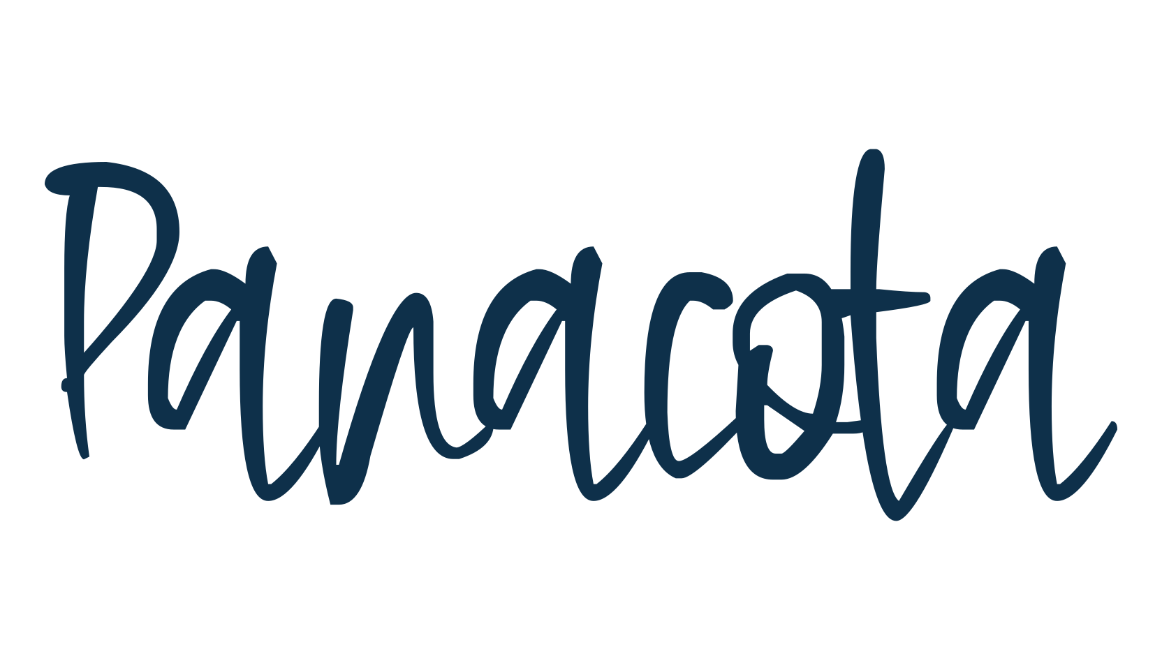 Panacota, handwriting font preview