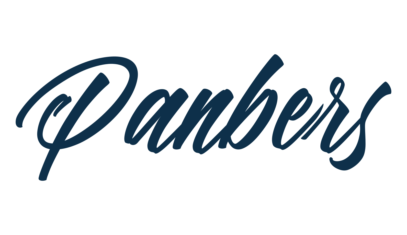 Panbers, fancy decorative font preview