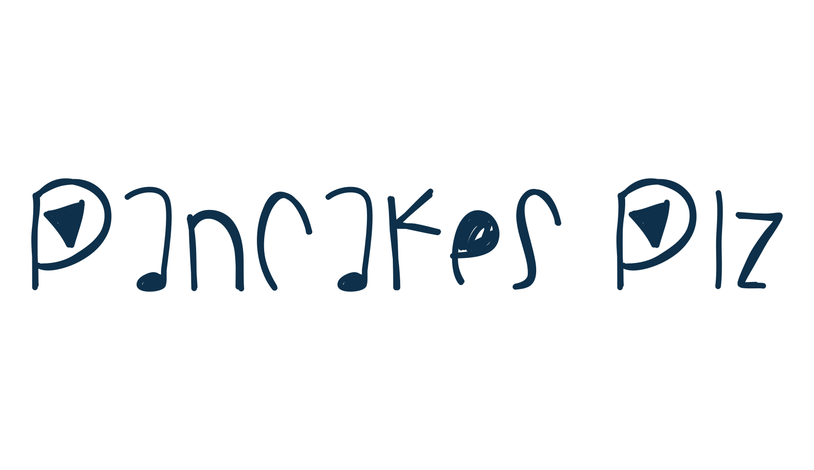 Pancakes Plz, fancy cartoon decorative font preview