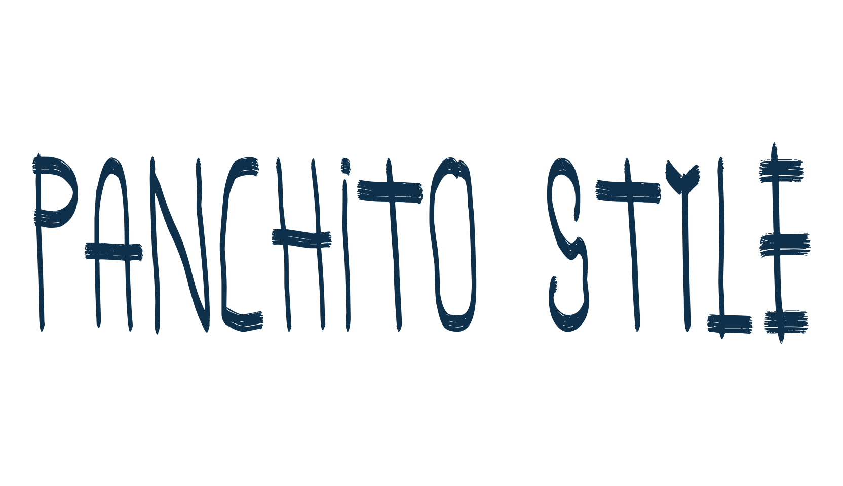 Panchito Style, script handwritten fancy decorative calligraphy font preview