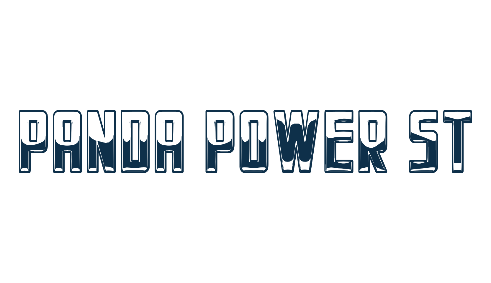 Panda Power St, decorative font preview