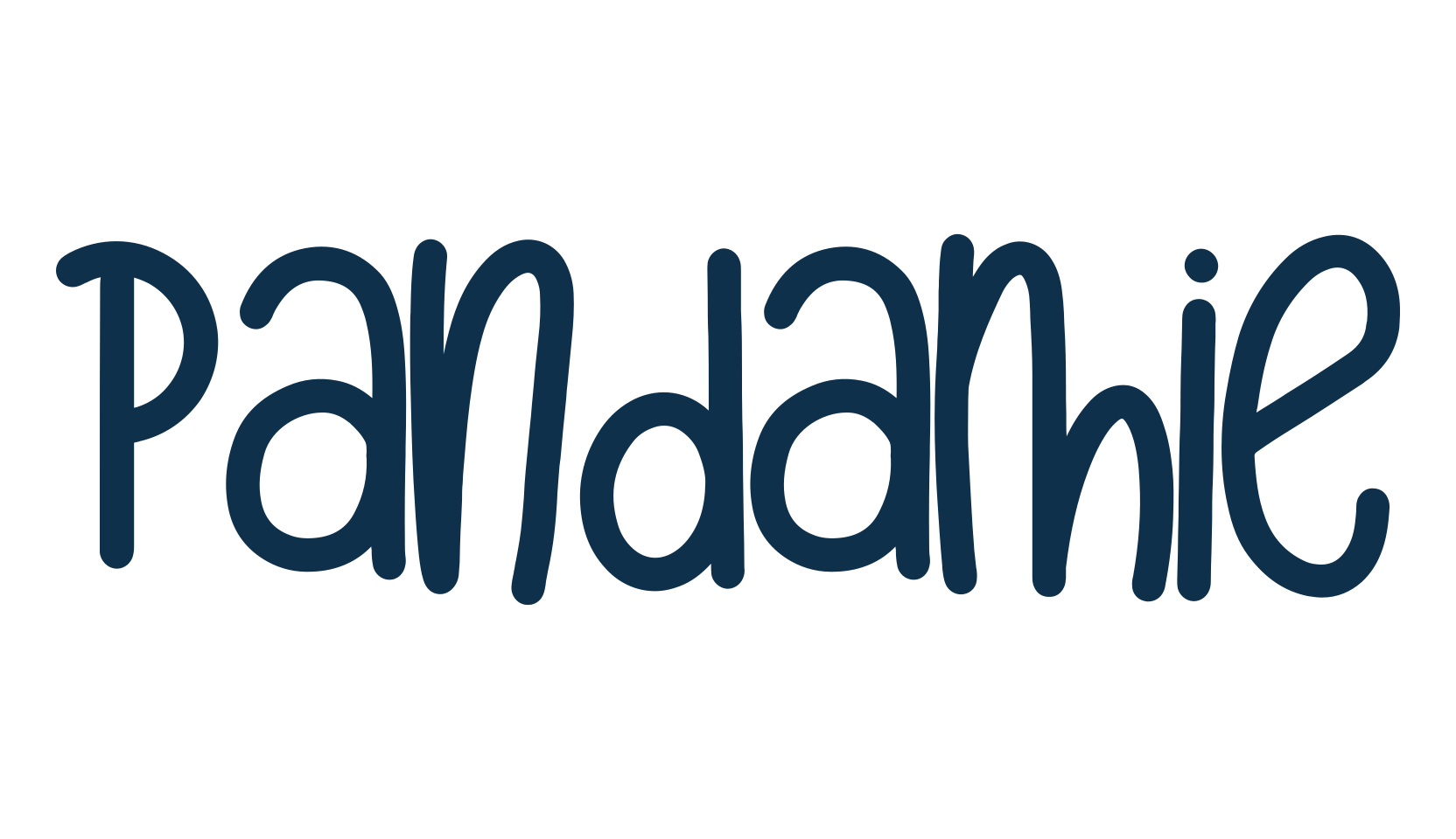 Pandamie, handwriting font preview