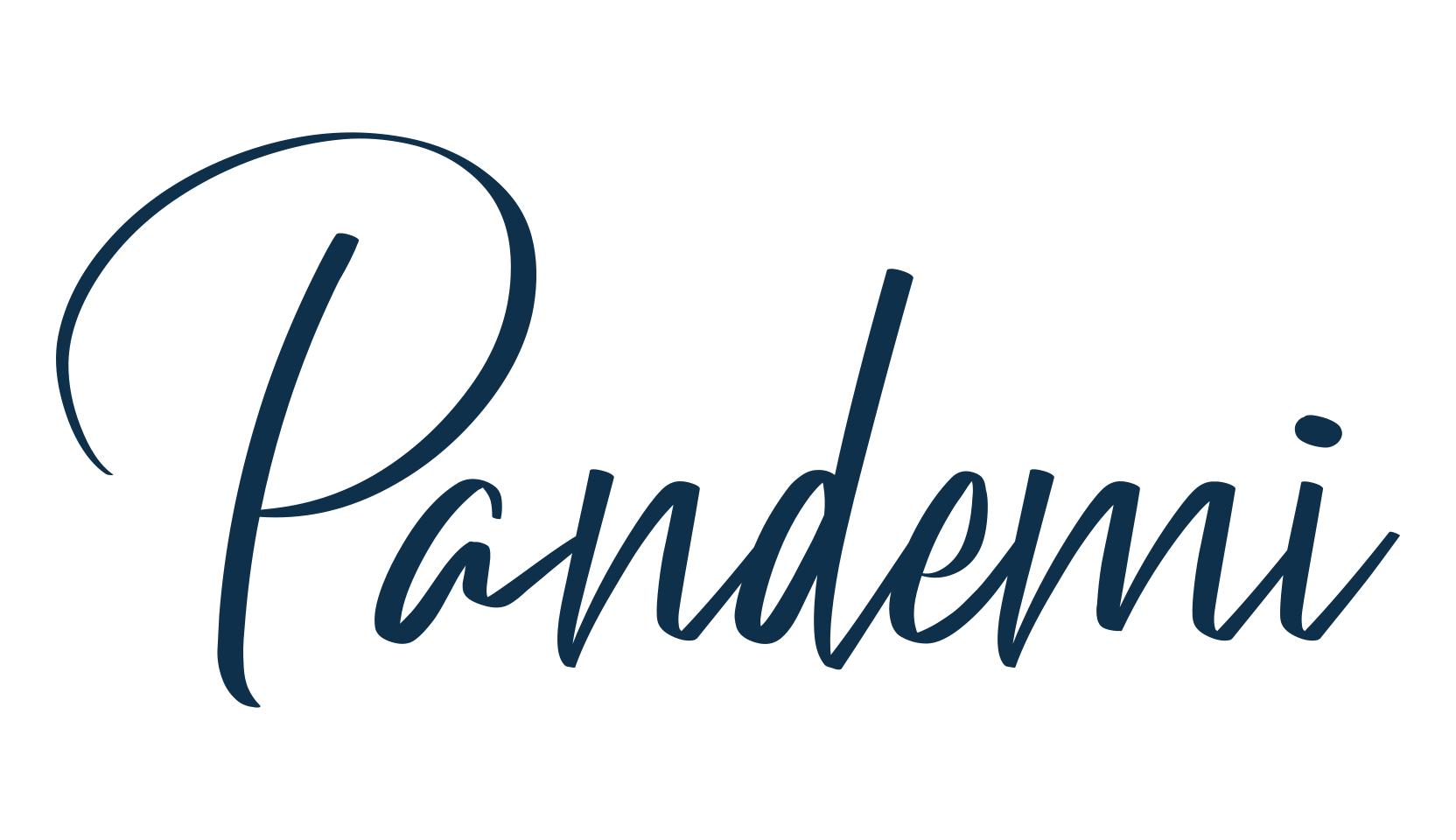 Pandemi, handwriting font preview