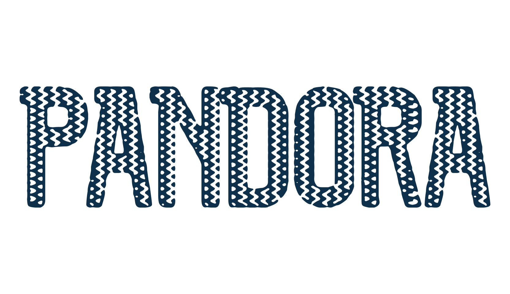 Pandora (pandora-3), fancy decorative font preview
