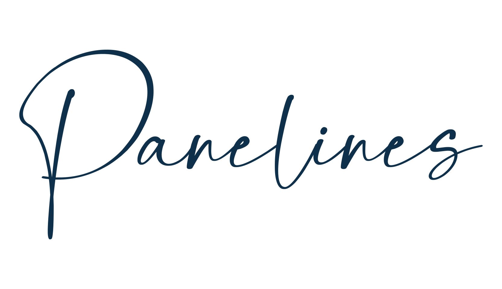Panelines, script handwritten fancy decorative calligraphy font preview
