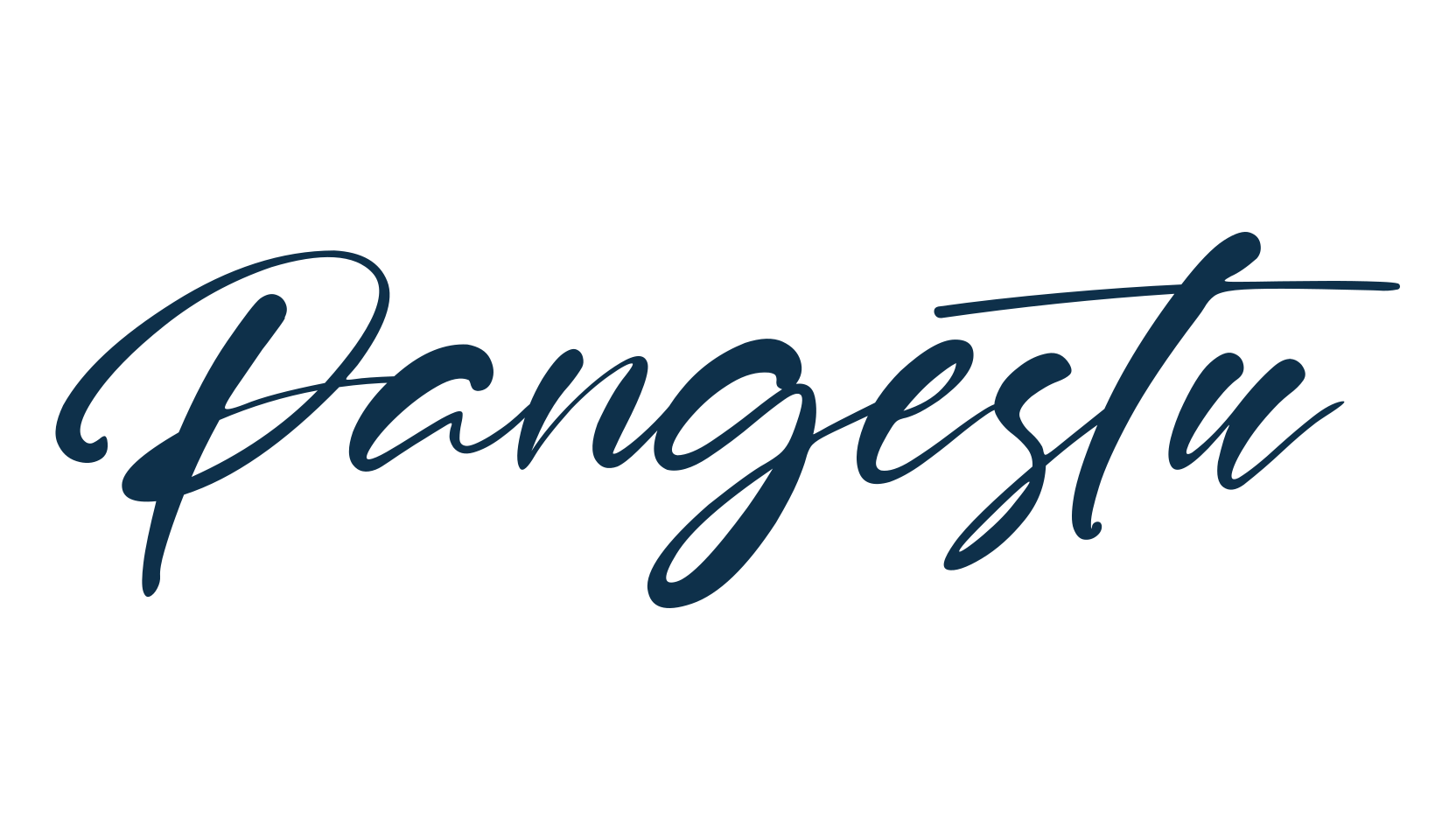 Pangestu, script calligraphy fancy decorative font preview