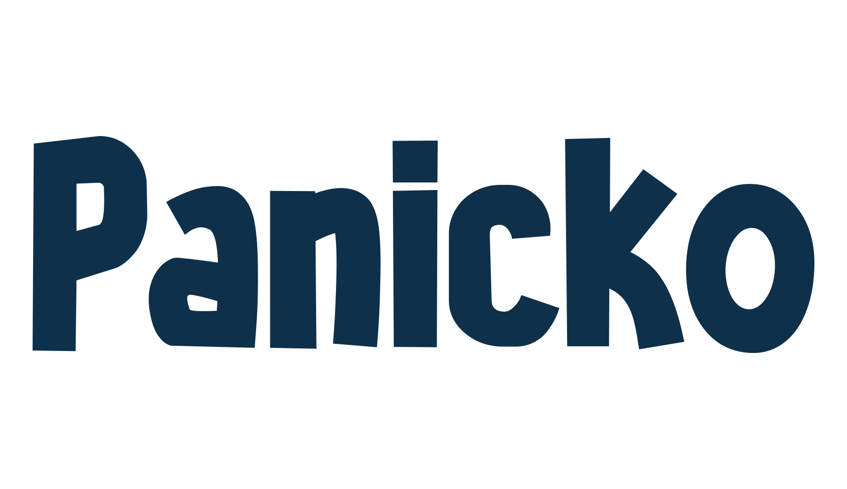 Panicko, cartoon font preview