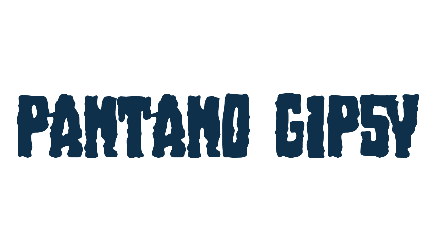Pantano Gipsy, halloween font preview
