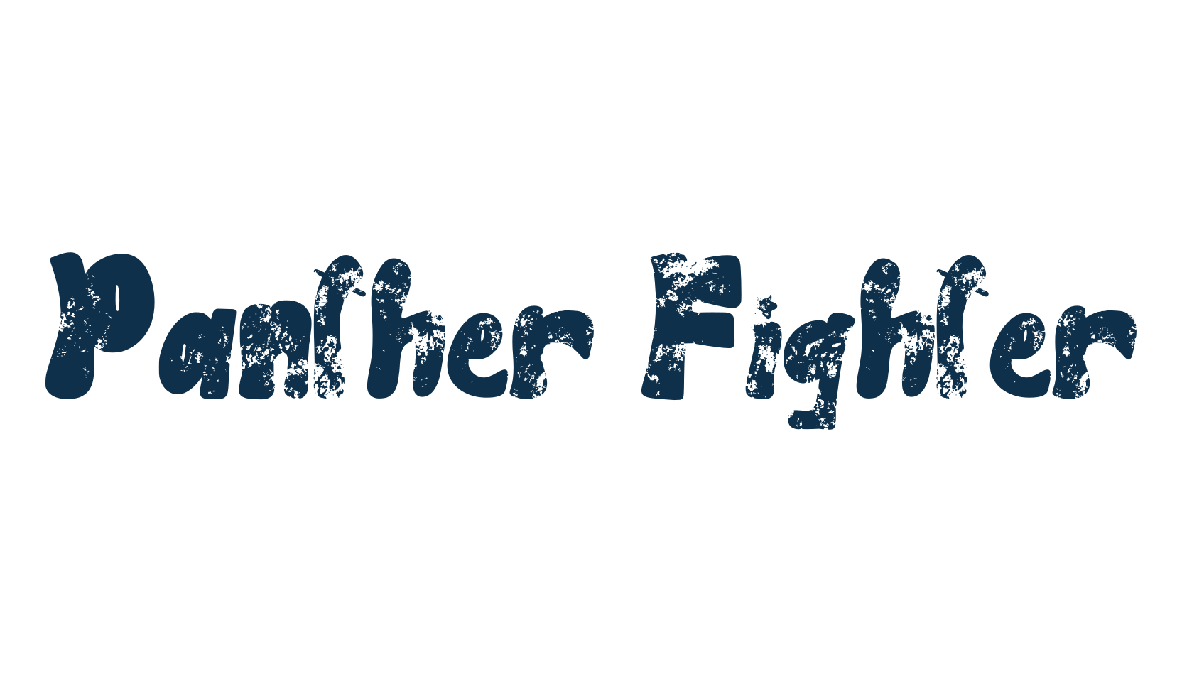 Panther Fighter, eroded font preview